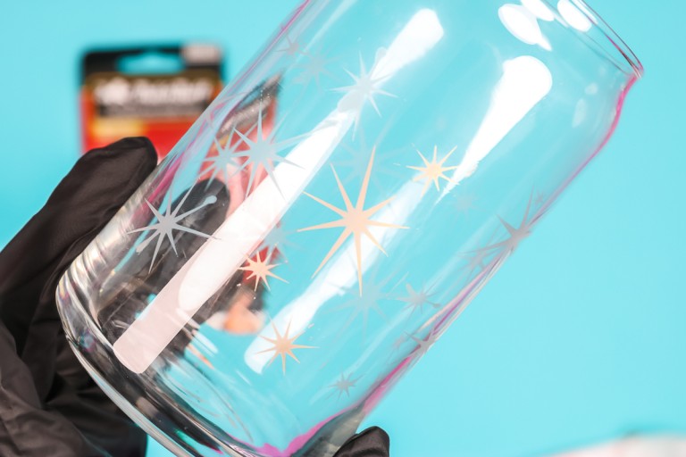 How to Color Glass Etching in Minutes - Angie Holden The Country Chic ...