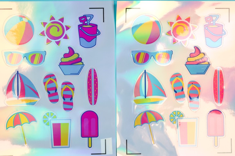 How to Make Holographic Stickers with a Cricut Machine - Angie Holden