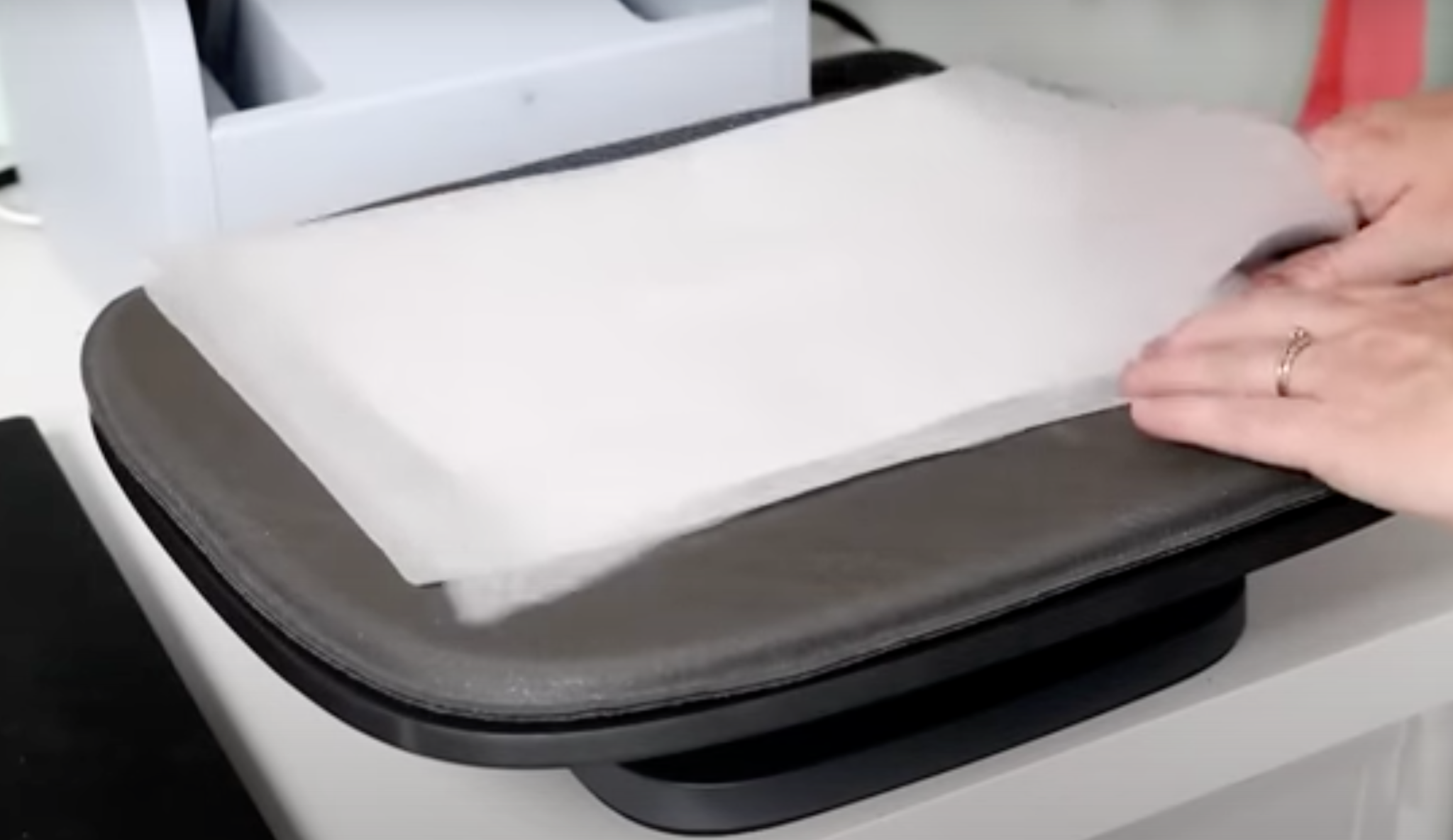 adding sublimation blank to heat press