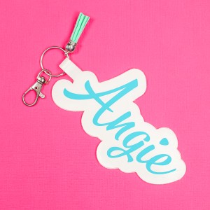 cricut name keychain