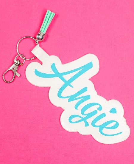 cricut name keychain