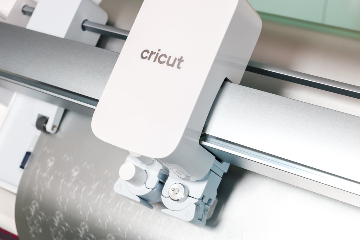 Cricut Venture cutting party favors.