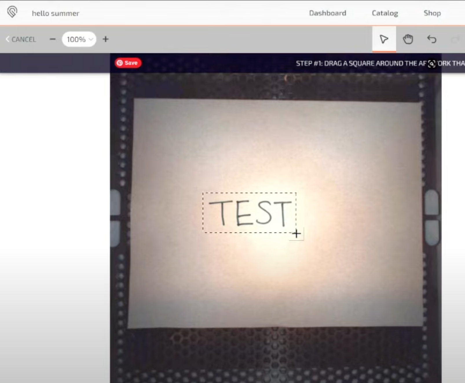 Crop your image so Glowforge only traces the portion you want.