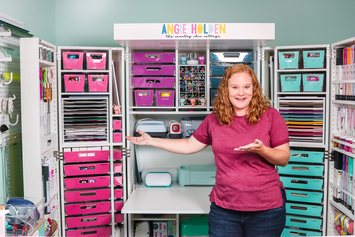 Cricut Craft Room: Ideas for Organizing - Angie Holden The Country Chic  Cottage