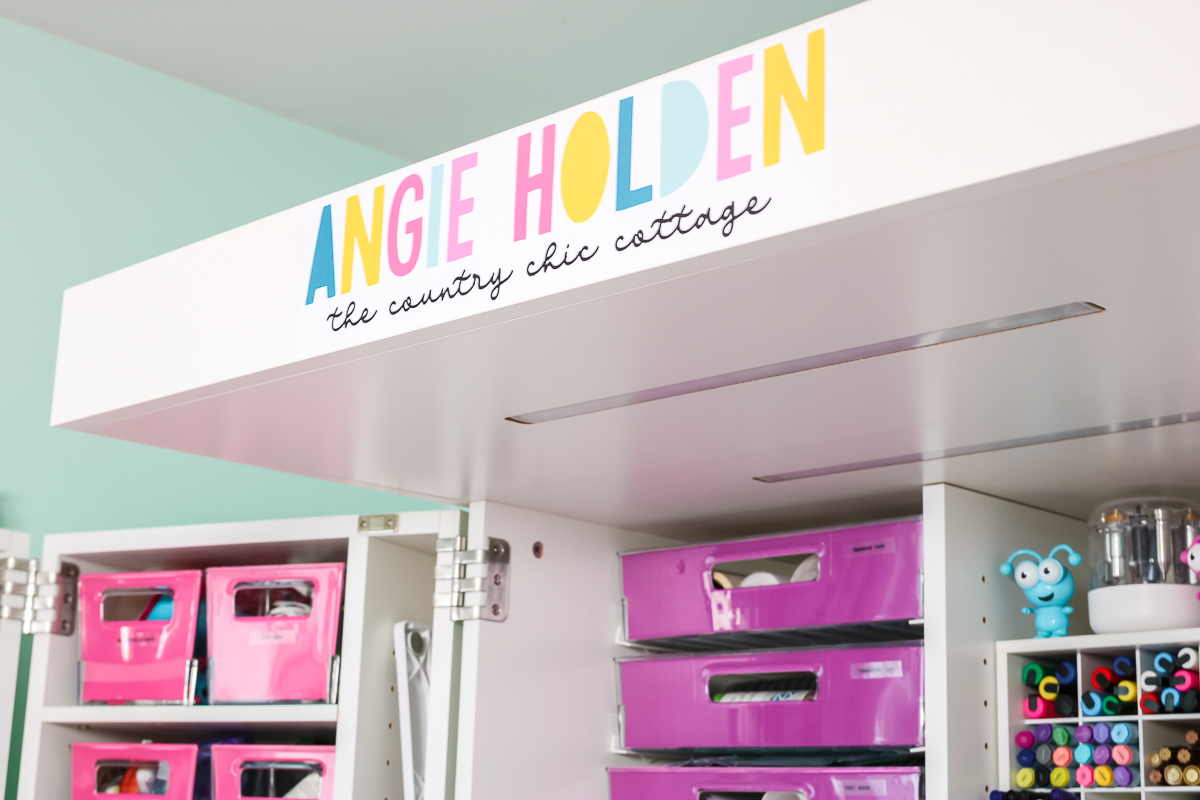 Cricut Craft Room: Ideas for Organizing - Angie Holden The Country Chic  Cottage