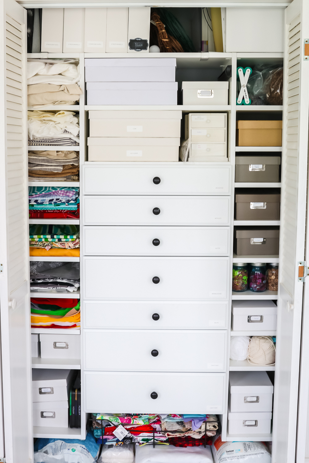 craft storage closet