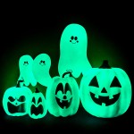 Finished glow in the dark paint halloween projects.