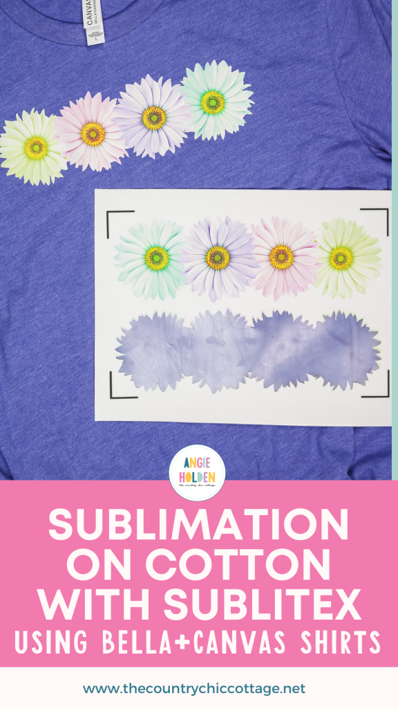 sublimation on cotton bella canvas shirts