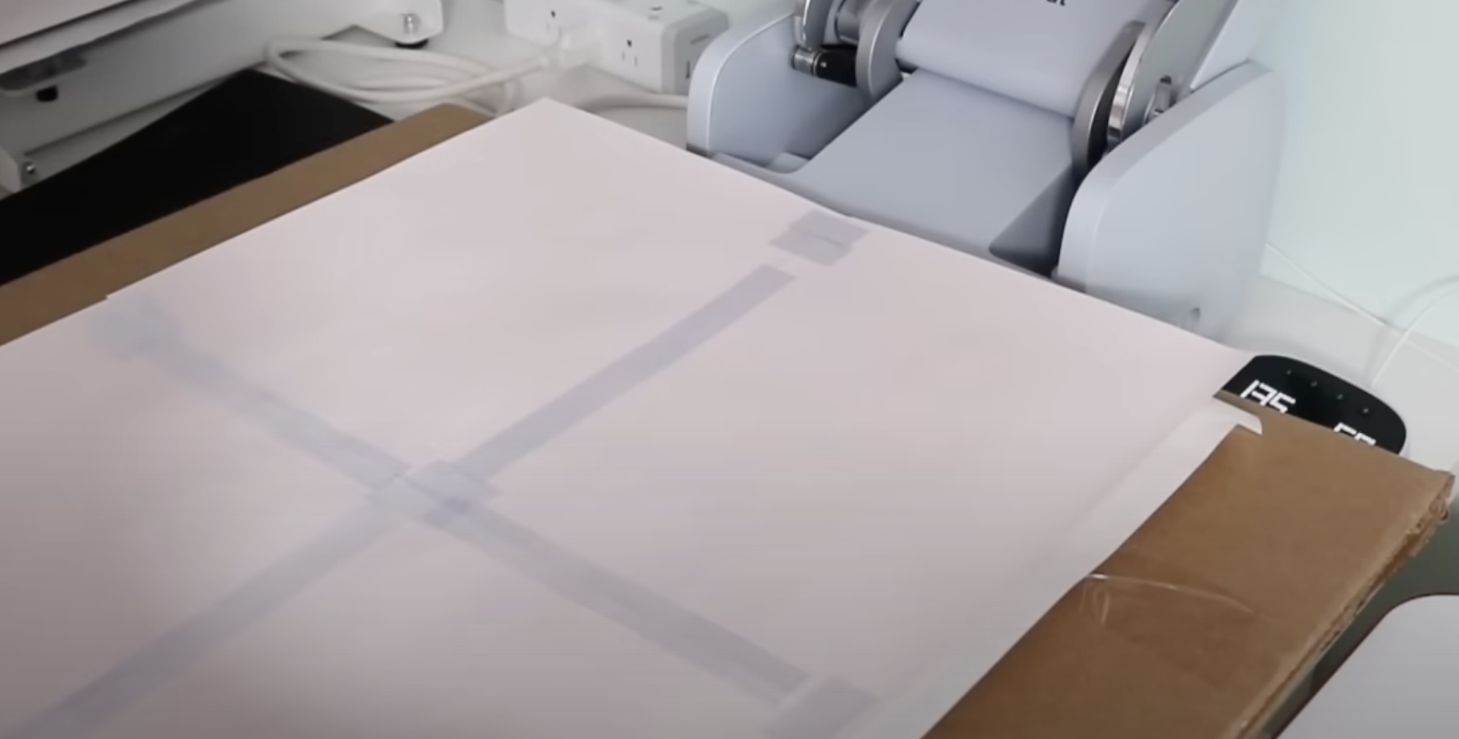 Add large sublimation print to heat press.