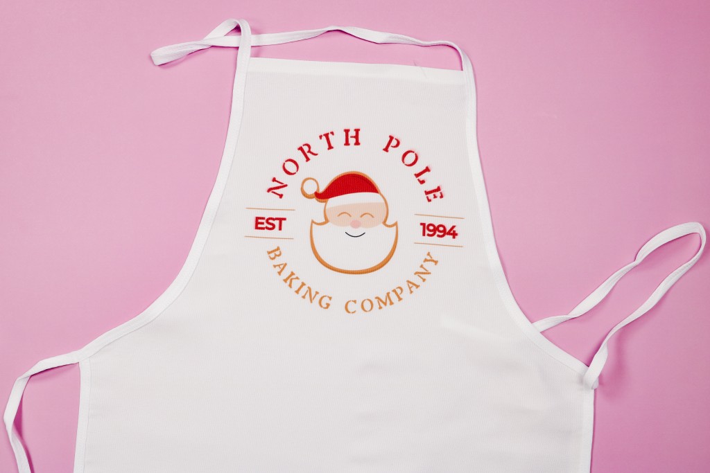 Christmas cookie sublimation apron.