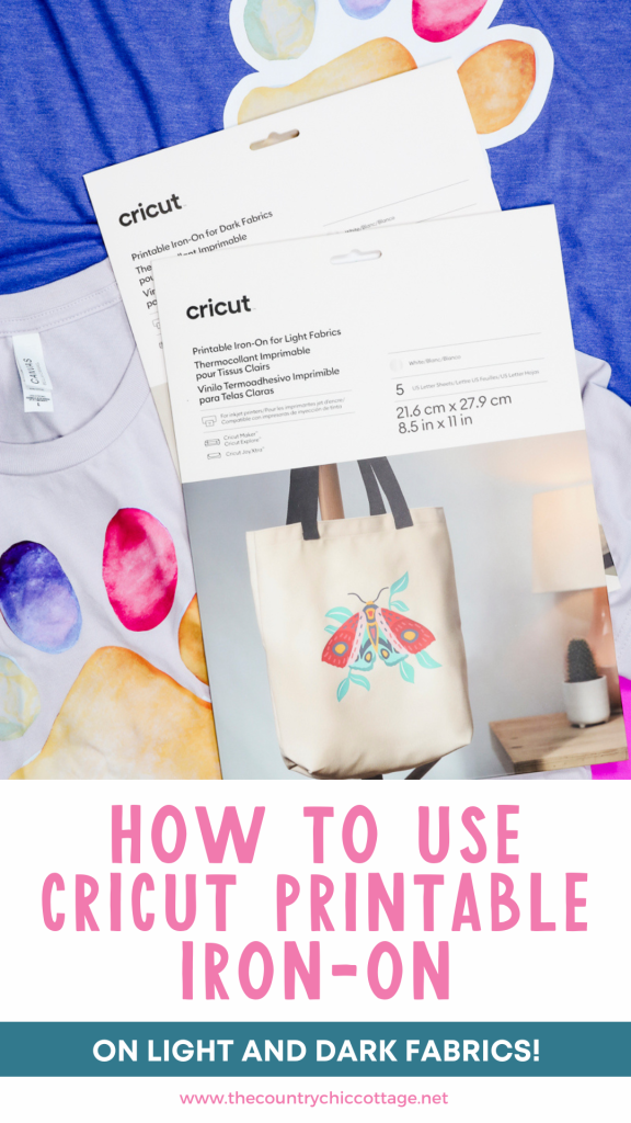 How to Use Cricut Printable Iron-on - Angie Holden The Country Chic Cottage