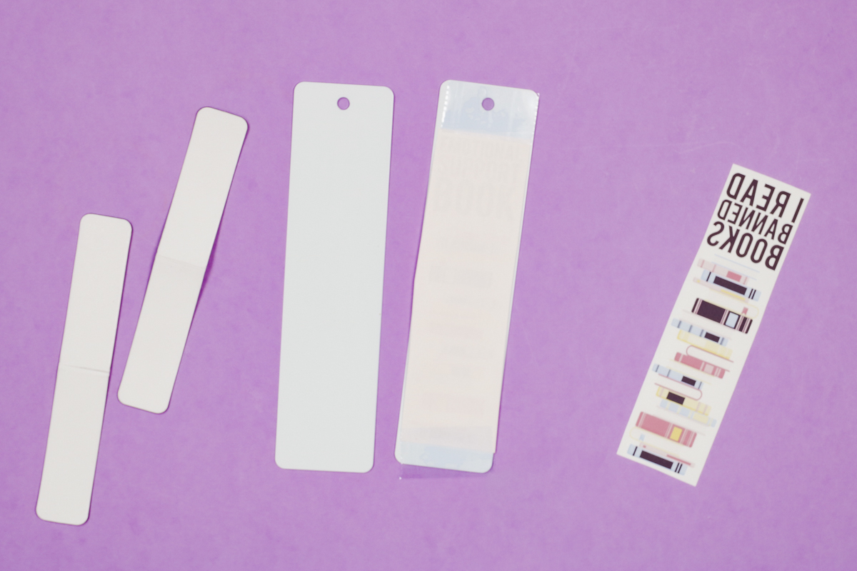 Add sublimation print to sublimation bookmark.