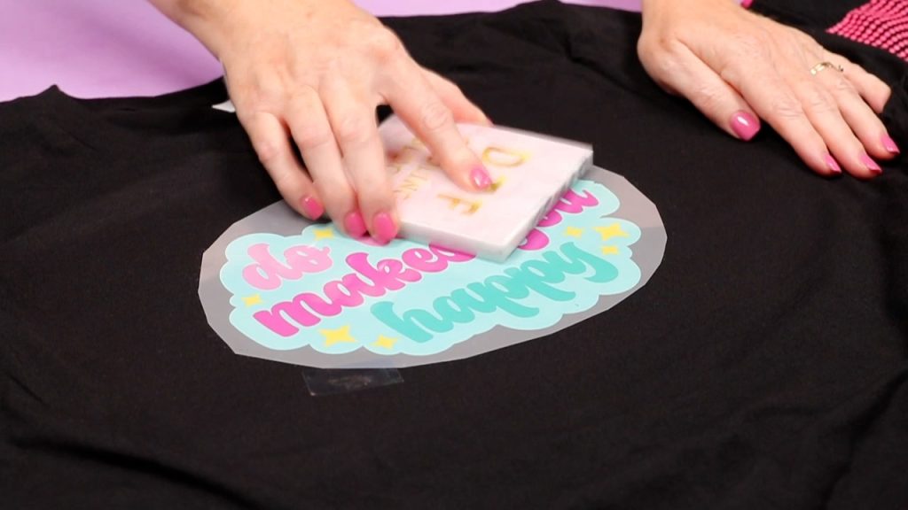 cooling a white toner print on a shirt