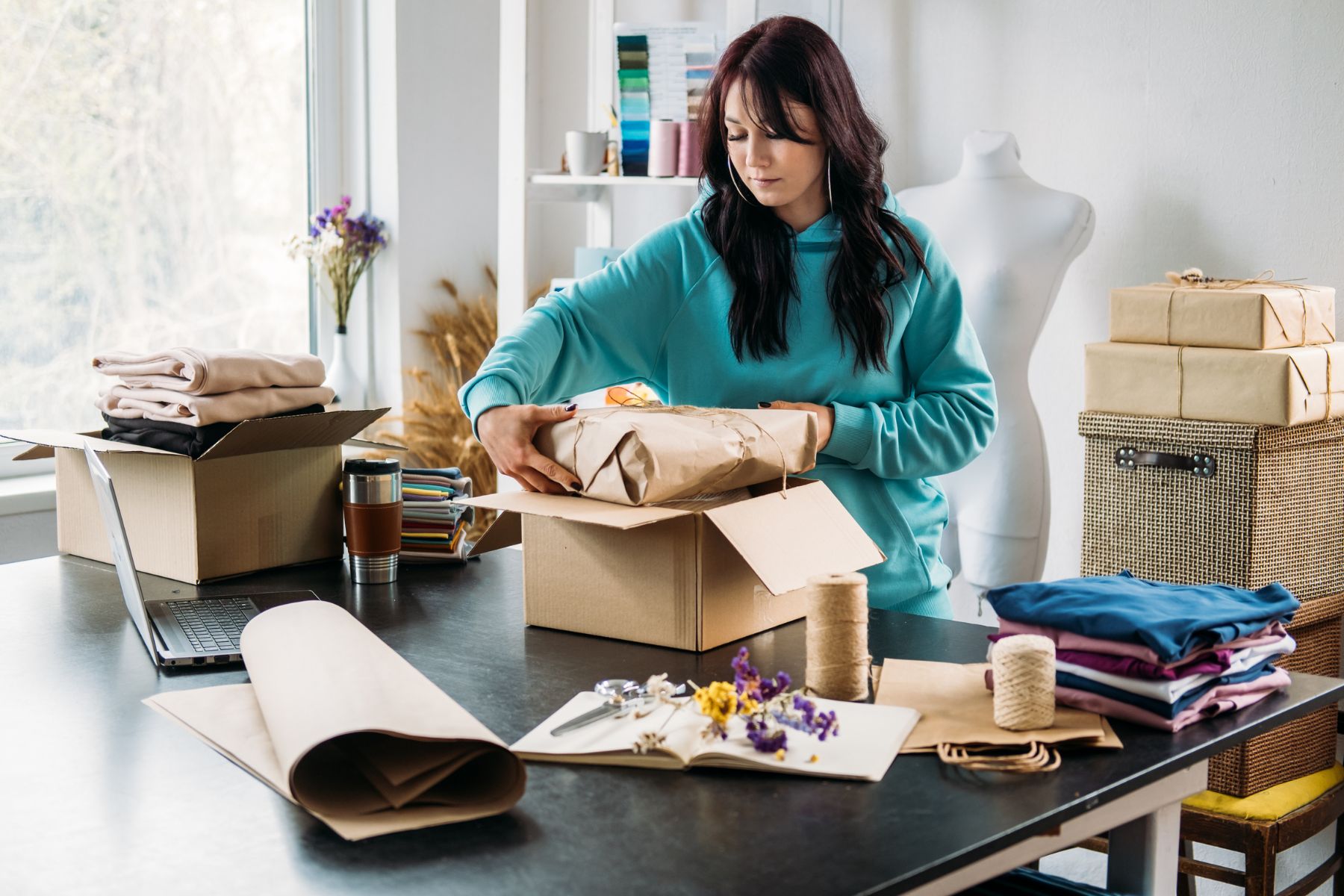 packing shipments for a craft business