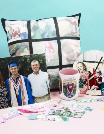 5 different finished photo sublimation gifts.