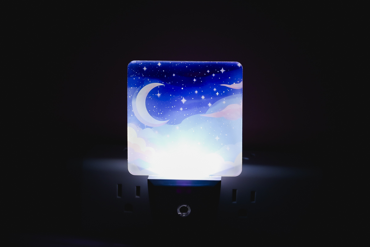 Traditional plug in sublimation nightlight.