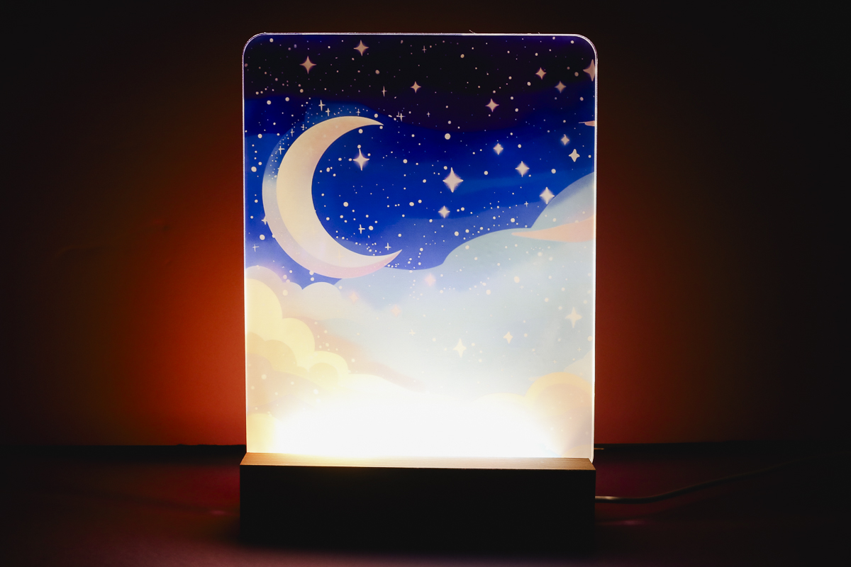 Acrylic sublimation nightlight.