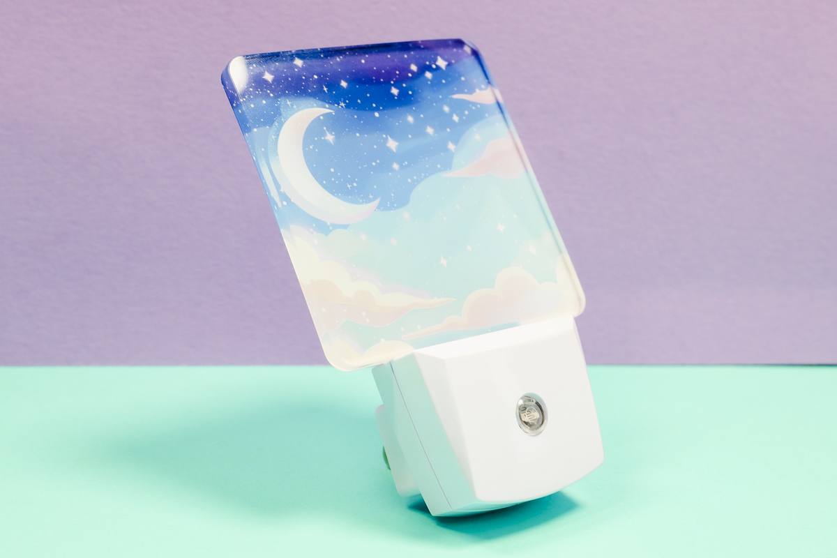 Traditional sublimation nightlight.