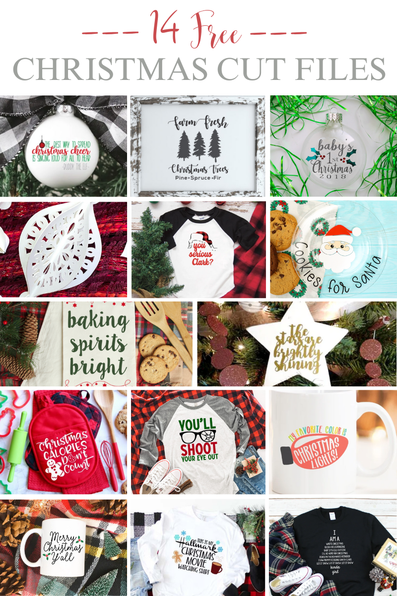 14 Free Christmas Cut Files