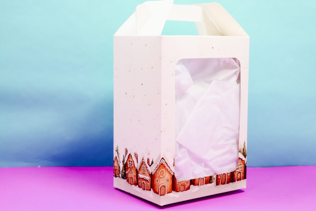 Large window sublimation gift box.