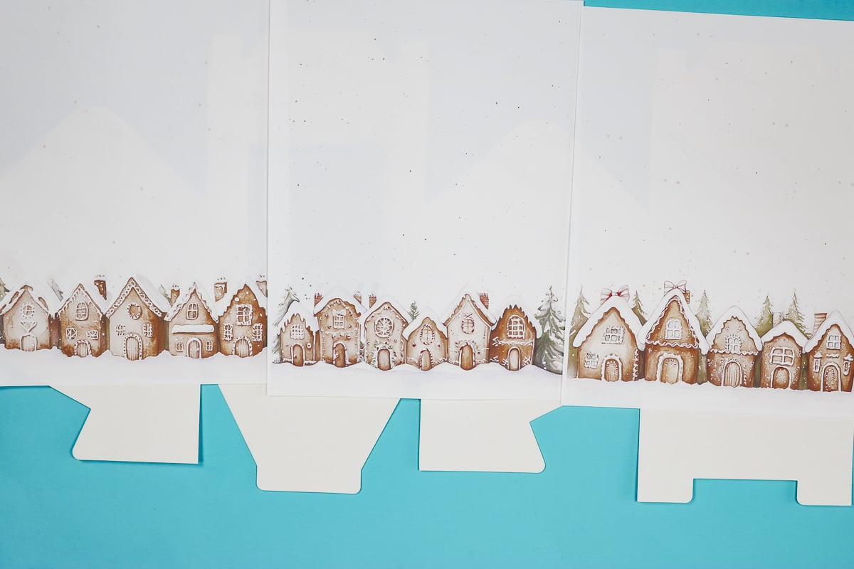 Line up the sublimation prints.