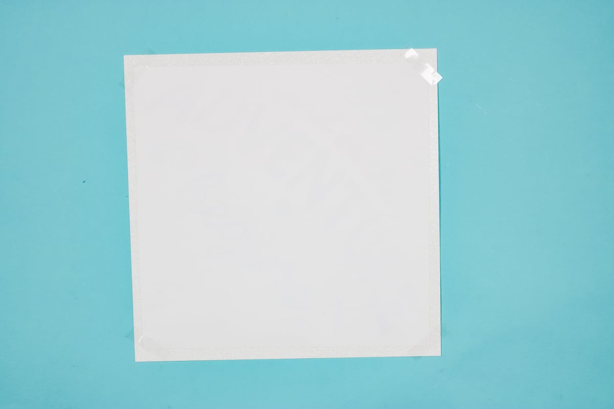 Secure print with heat-resistant tape.