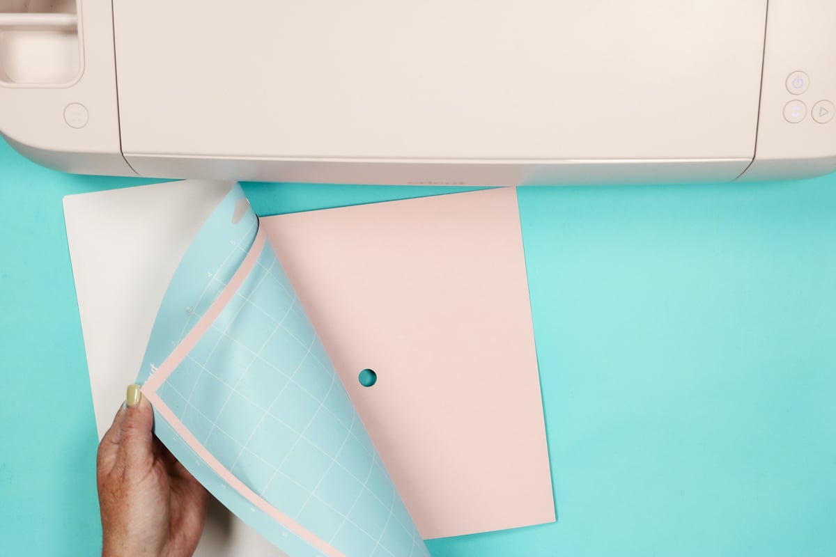 Remove cardstock from cutting mat.