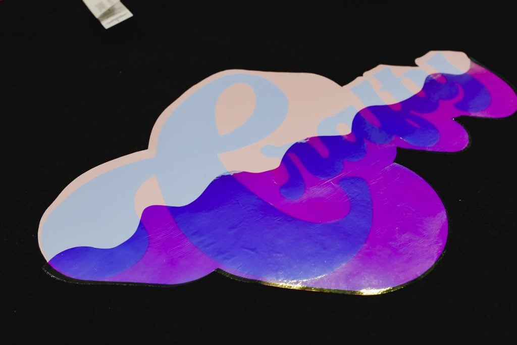 layering holographic htv