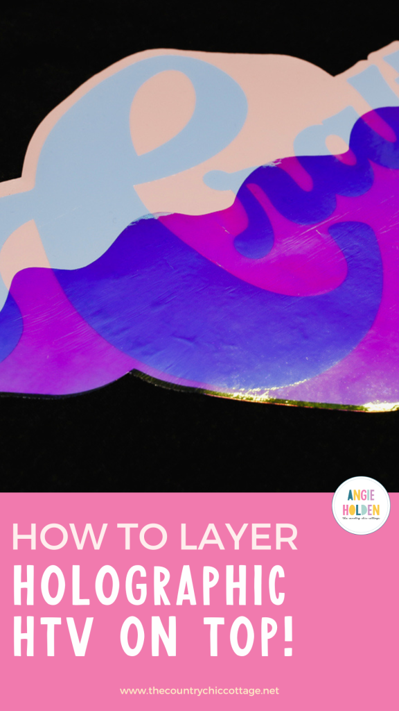 holographic htv on top layer