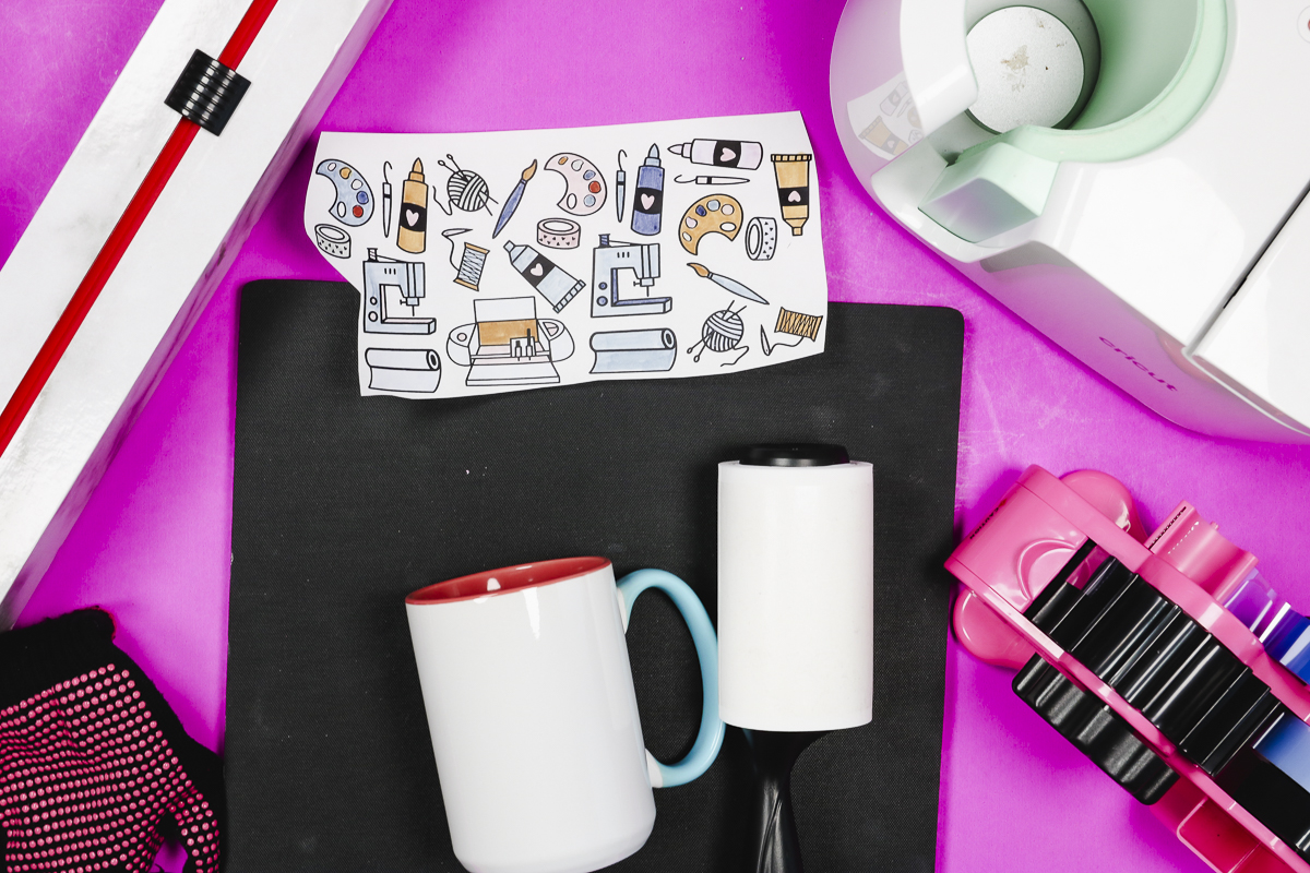 Clean sublimation mug.