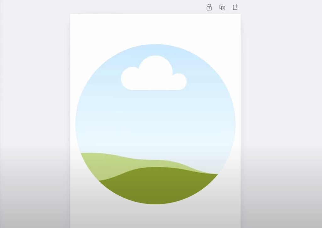 Resize circle frame to match sublimation clock blank.