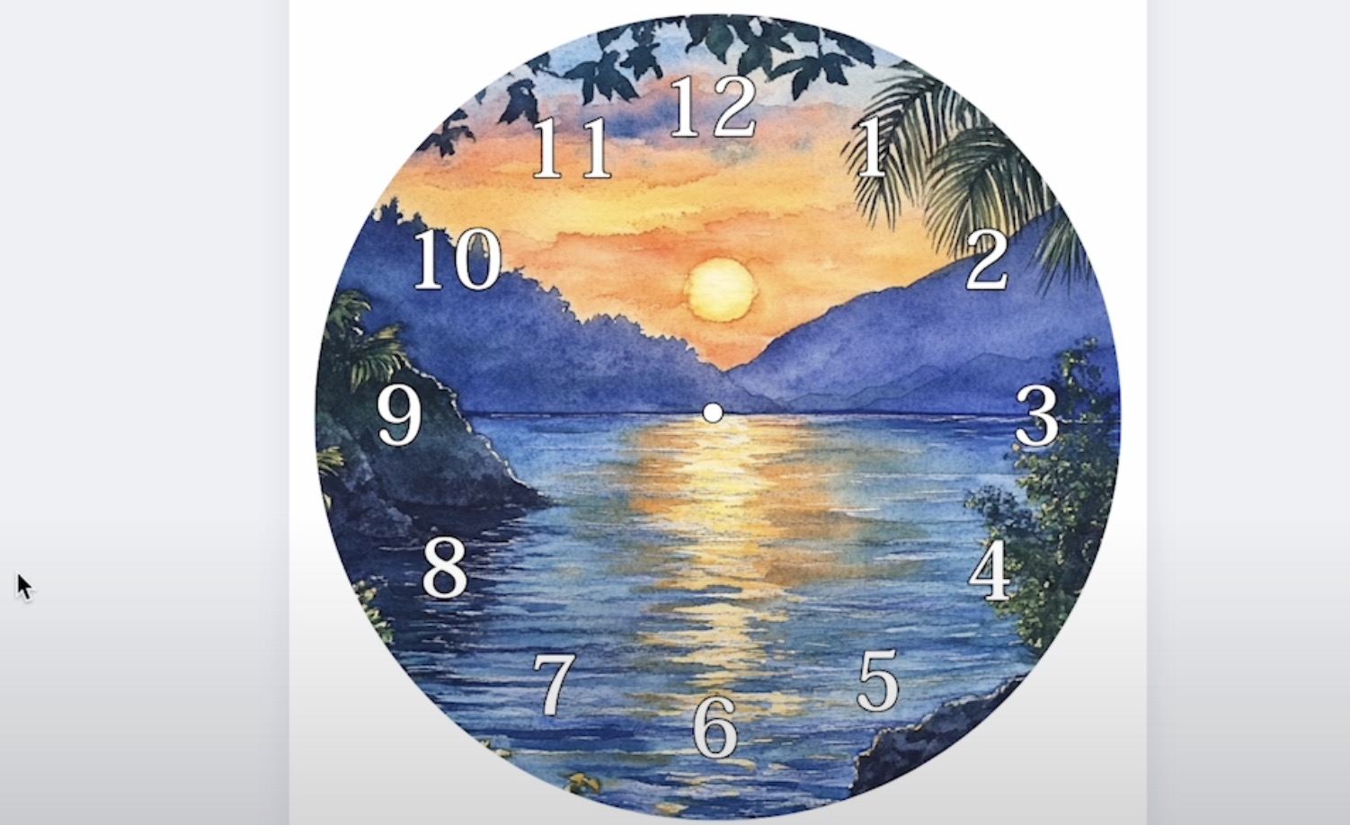 Add an outline to the clock numbers to help them pop off the background.