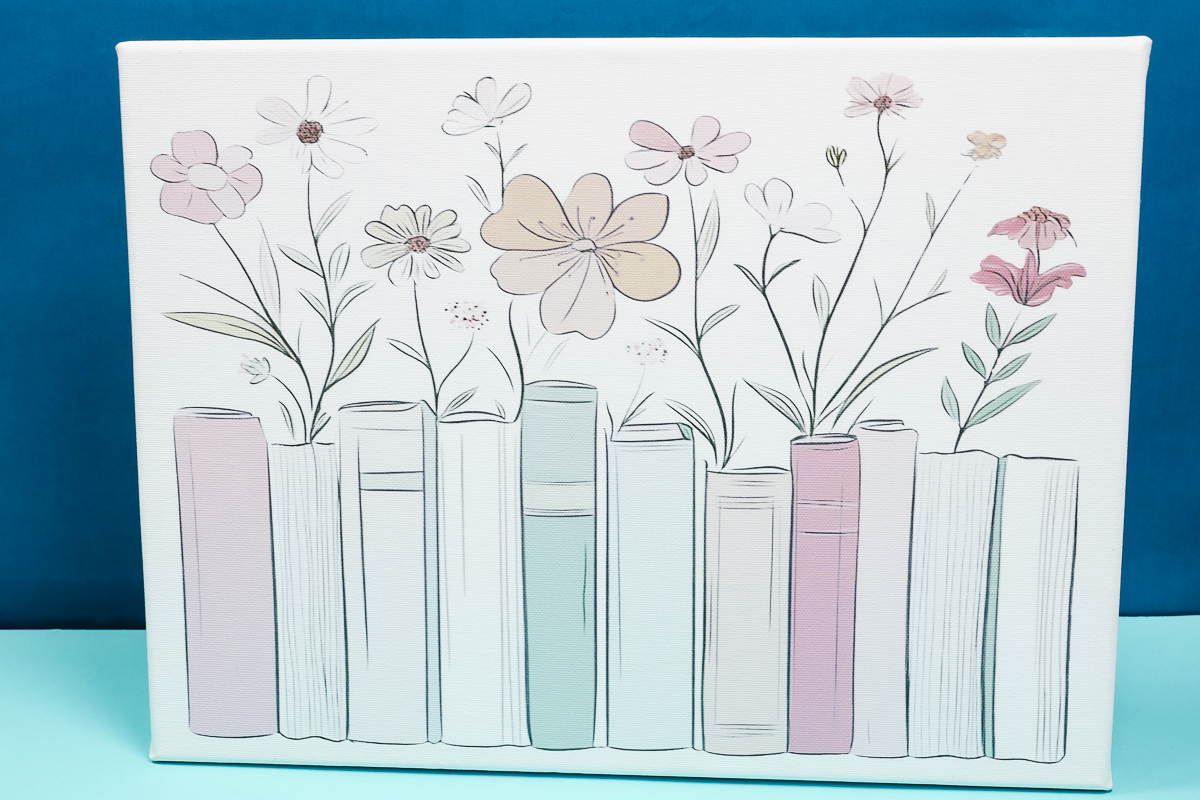 Finished stretch canvas.