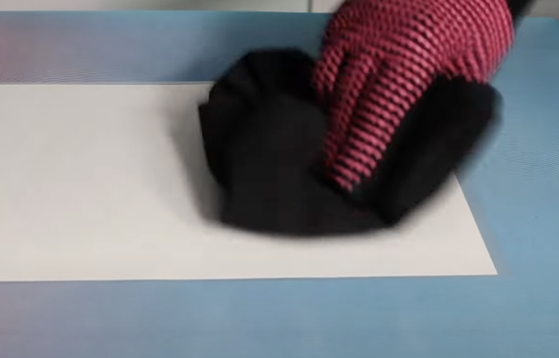 Rub print with cloth.