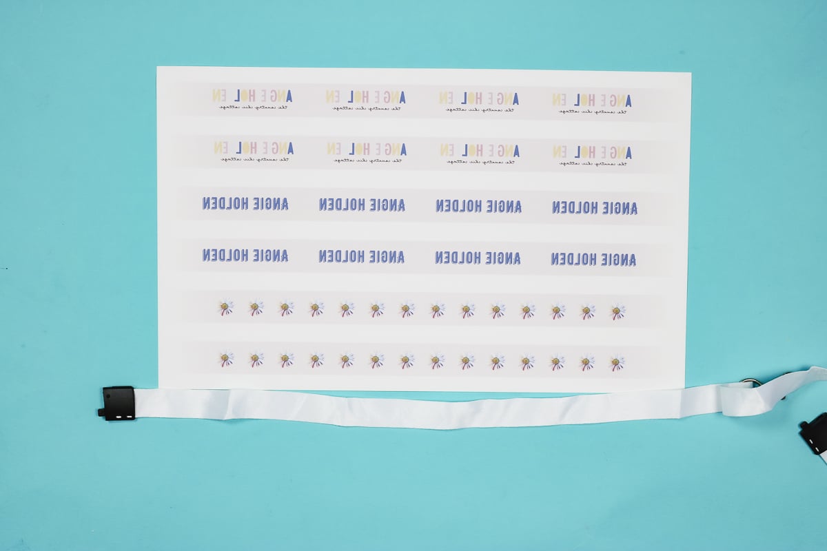 Locate the lanyard on the print.
