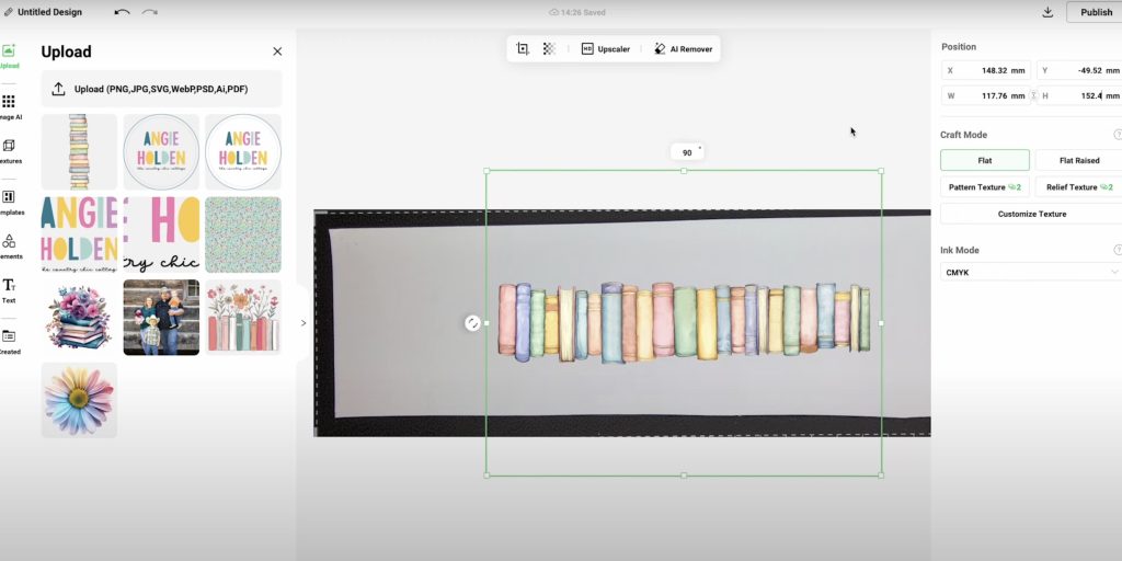 Add design to eufyMake printer software.