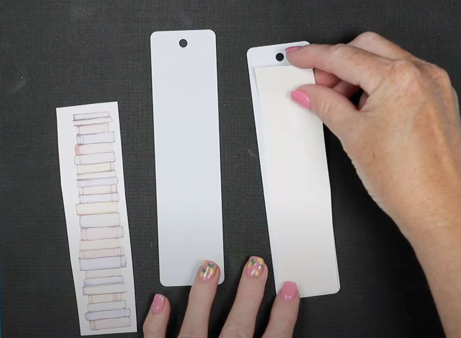 Locate design and secure with heat-resistant tape.