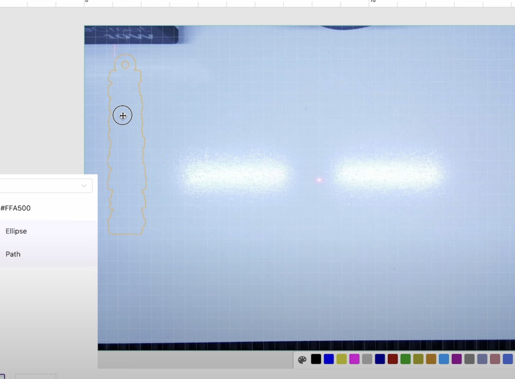 Preview the material inside the material and locate the design.
