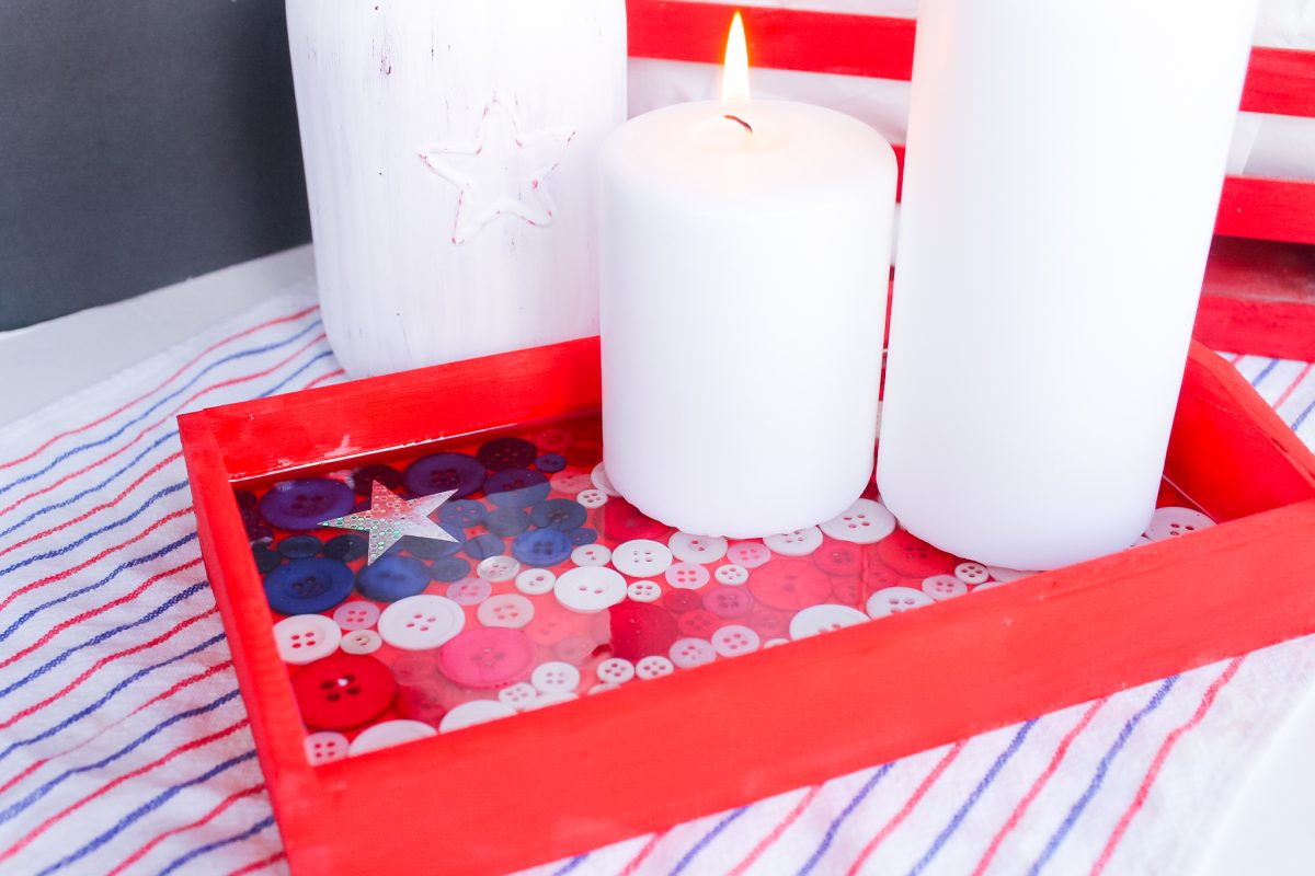 Button 4th of July Tray - Angie Holden The Country Chic Cottage