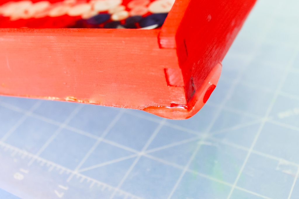 Epoxy bleed through