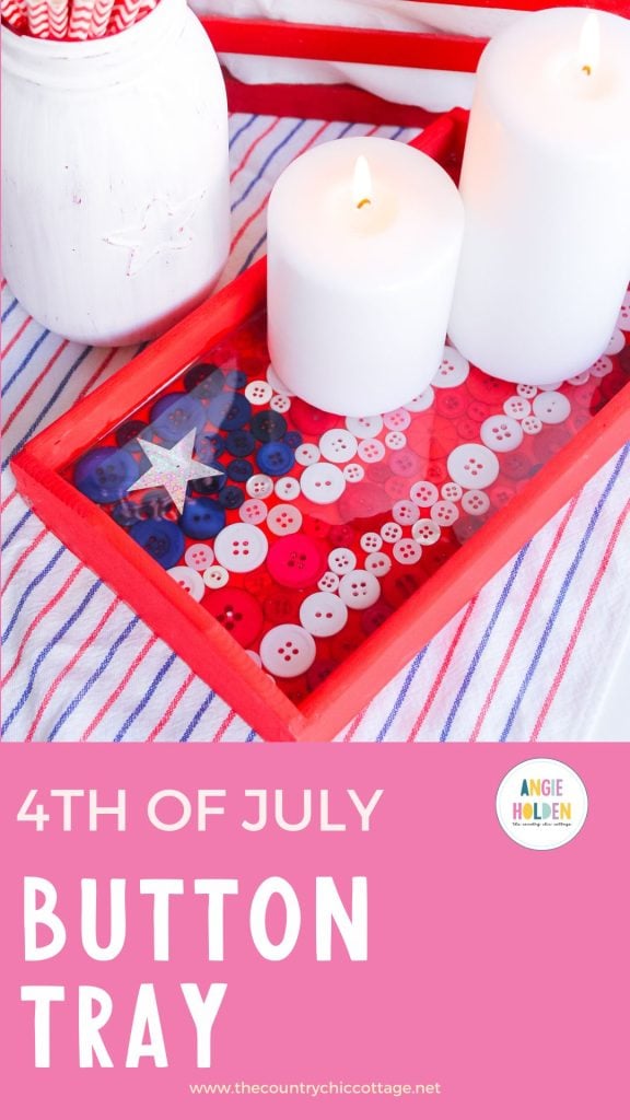Button tray for 4th of July