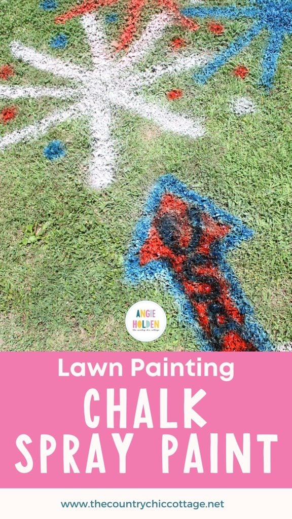 Chalk spray paint for 4th of July