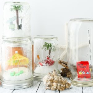 beach snow globe