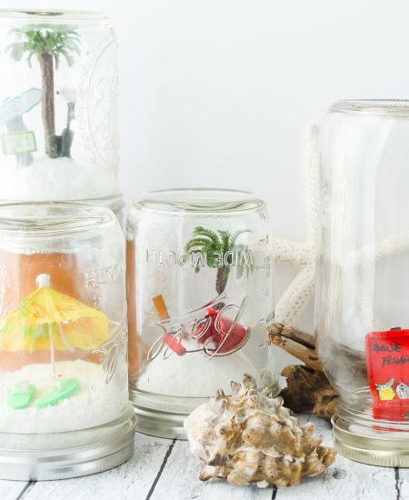 beach snow globe