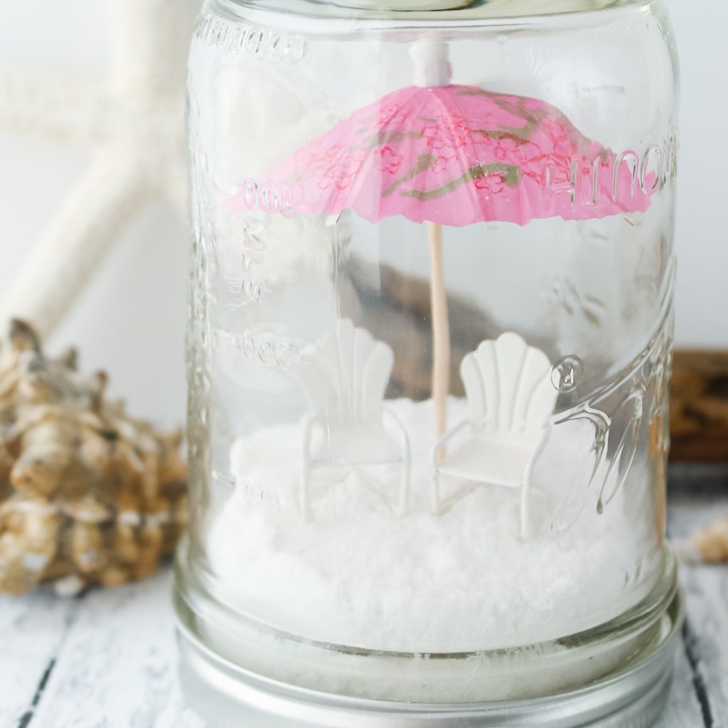 chairs and umbrella terrarium