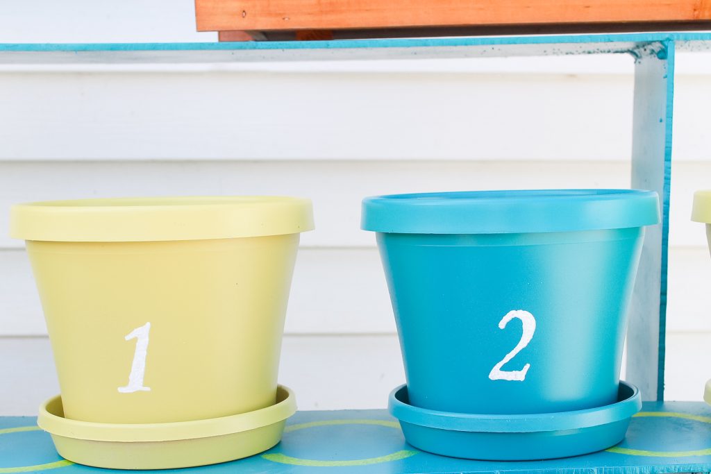 numbers on planters