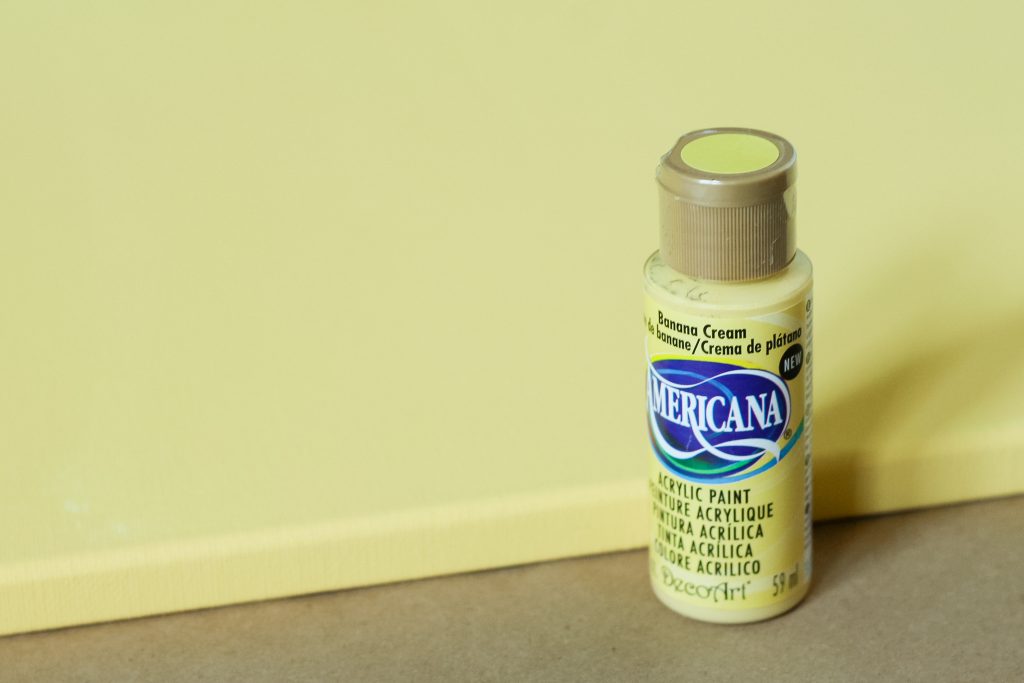 yellow craft paint
