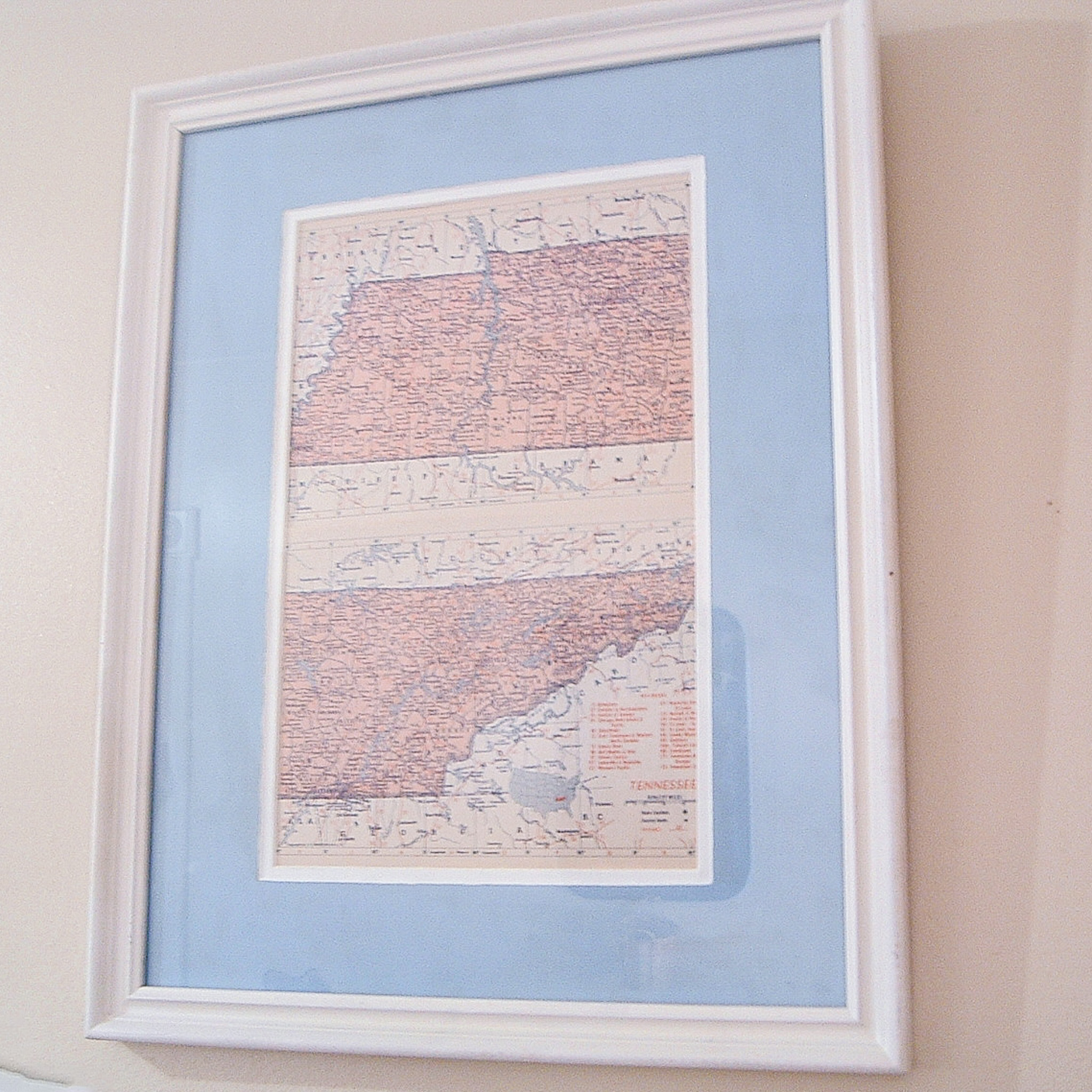 How To Frame Old Maps - Angie Holden The Country Chic Cottage