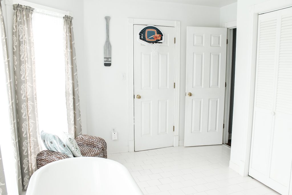 closet in bathroom