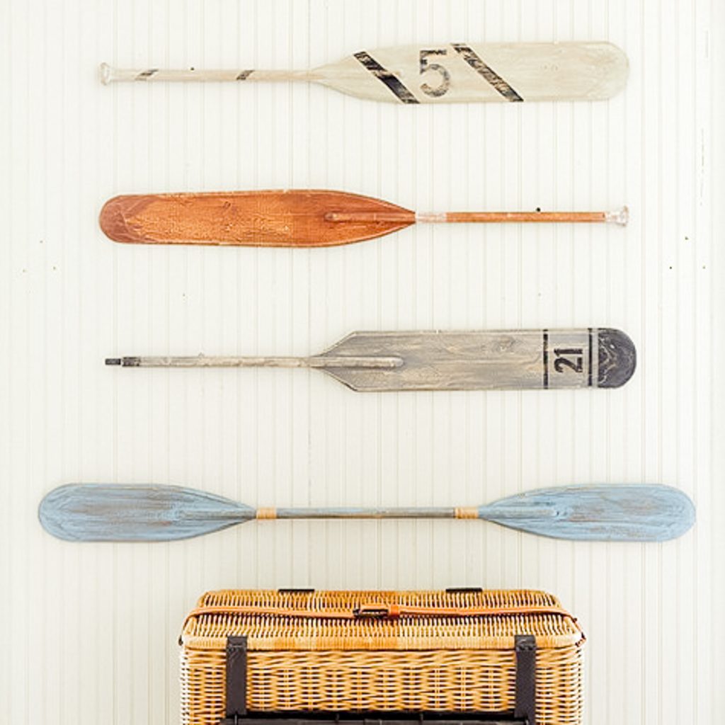 Ballard painted oar inspiration